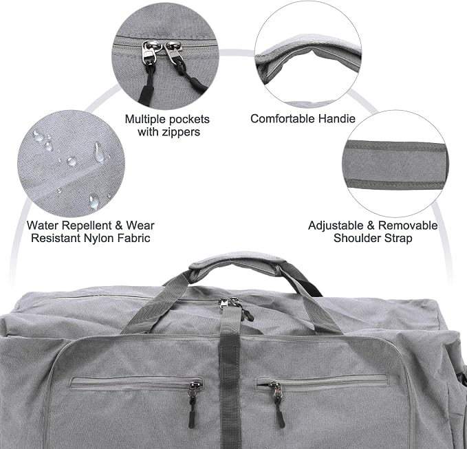 Duffle Bag for Travel, Women's Travel Duffel Bag, - Image 4