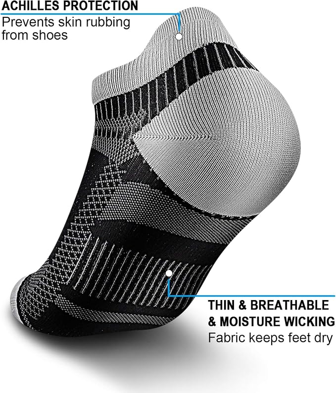 PAPLUS Ankle Compression Sock for Men and Women 2/4/6 Pairs, Low Cut - Image 4