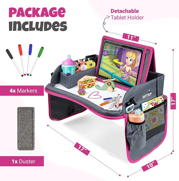 Kids Travel Tray with Dry Erase Board - Image 2