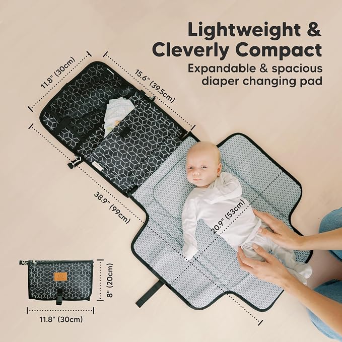 KeaBabies Portable Diaper Changing Pad - Image 3
