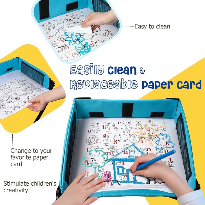 BUENAVO Car Seat Organizer Kids Travel Tray - Image 4