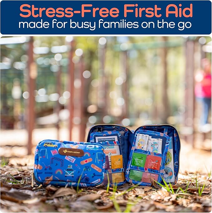 KeepGoing Travel First Aid Kit for Kids – 130 Pc. for Car, Diaper Bag & Backpack - Image 4