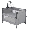 2-in-1 Baby Playard, Pack and Play Bassinet, Easy Folding Portable Crib by QUTANIX