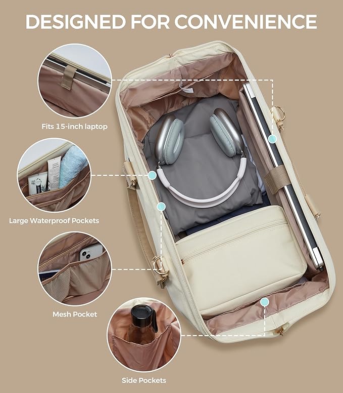 Weekender Bags for Women, Large Travel Duffel Bag - Image 7