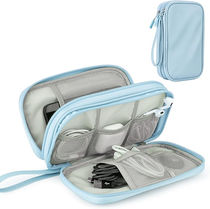 Leather Travel Electronic Organizer - Image 2