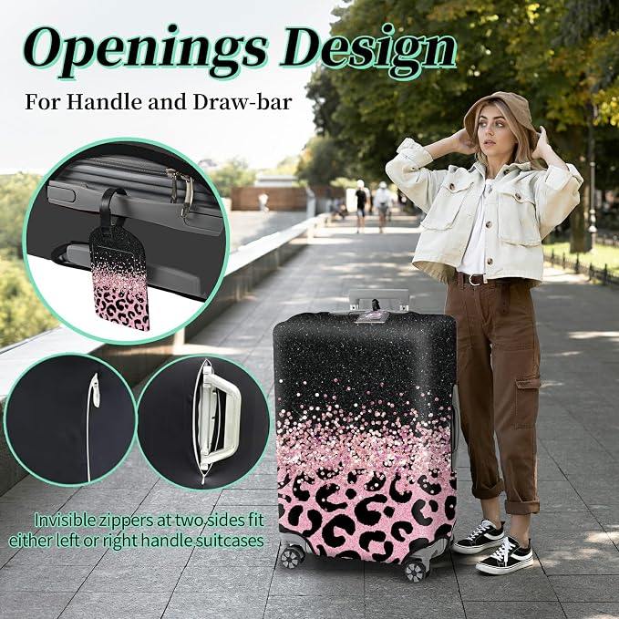 Luggage Cover + Tag, Washable Elastic Cloth, Anti-Scratch - Image 4