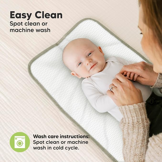 KeaBabies Portable Diaper Changing Pad, Easy Wipe Clean - Image 7