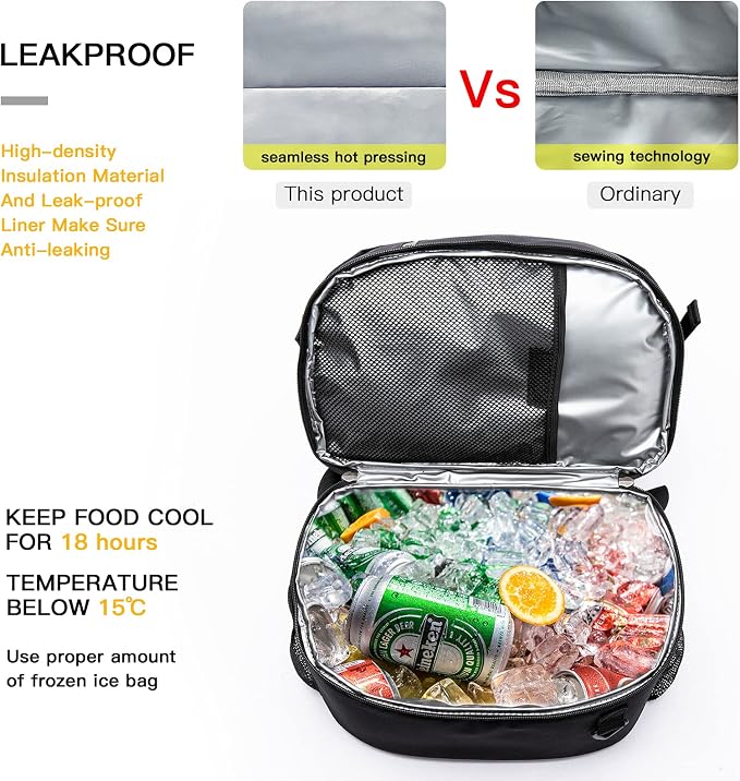 TUGUAN Insulated Cooler Backpack 38 Cans Double Deck Leakproof Lightweight Soft - Image 3