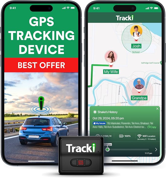 Tracki GPS Tracker for Vehicles, Assets. Subscription Needed 4G LTE GPS by Tracki