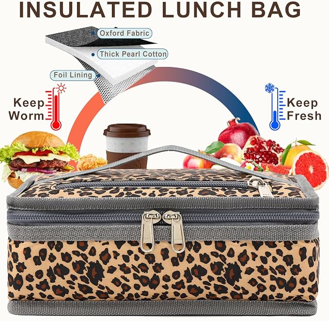 FlowFly Small Insulated Lunch box Portable Soft Bag Mini Cooler Thermal Meal - Image 3
