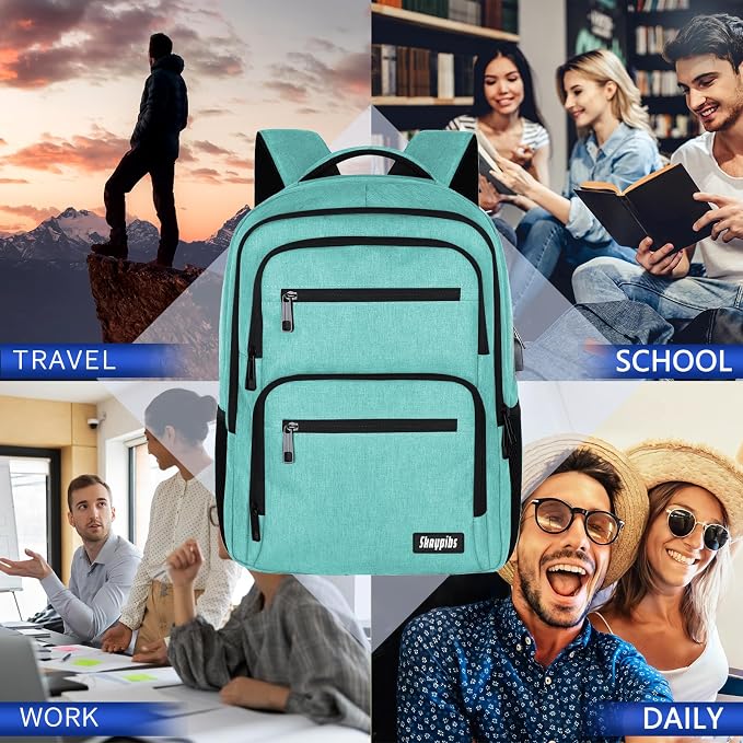 Backpck for Women Men, School backpacks for Girls Teen Boys, 15.6 inch Laptop - Image 5