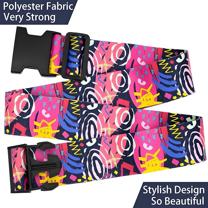 Universe Luggage Straps for Suitcases, Adjustable Luggage Travel Belt to Keep - Image 5