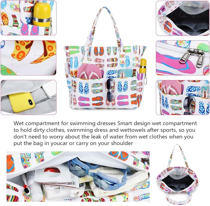 Waterproof Beach Tote Pool Bags - Image 3