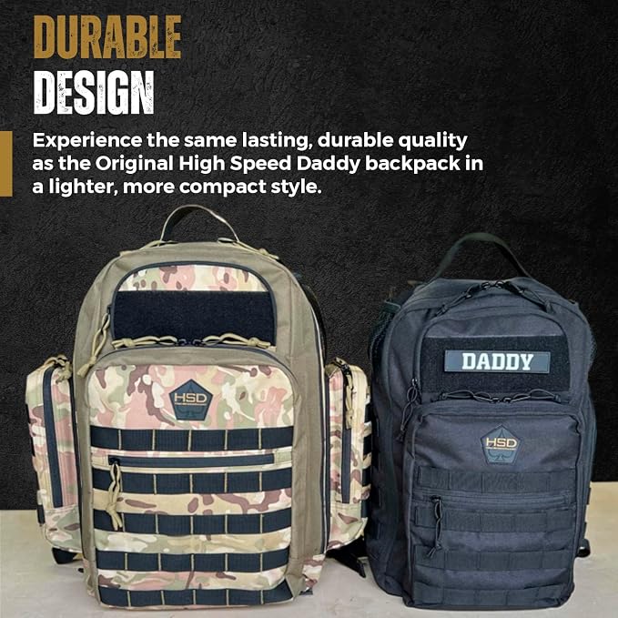 HighSpeedDaddy - Baby Diaper Backpack, Military-Grade, Waterproof, Compact Baby - Image 6