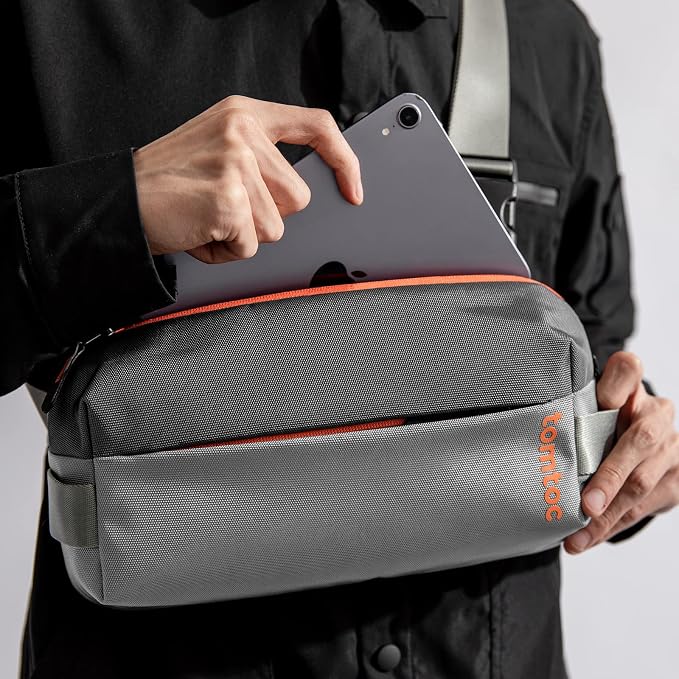 tomtoc Compact EDC Sling Bag, Minimalist Chest Shoulder Backpack Crossbody Bag - Image 8
