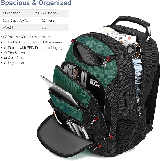Boavan Laptop Backpack for men, 15.6 inch Laptop Bag - Image 2
