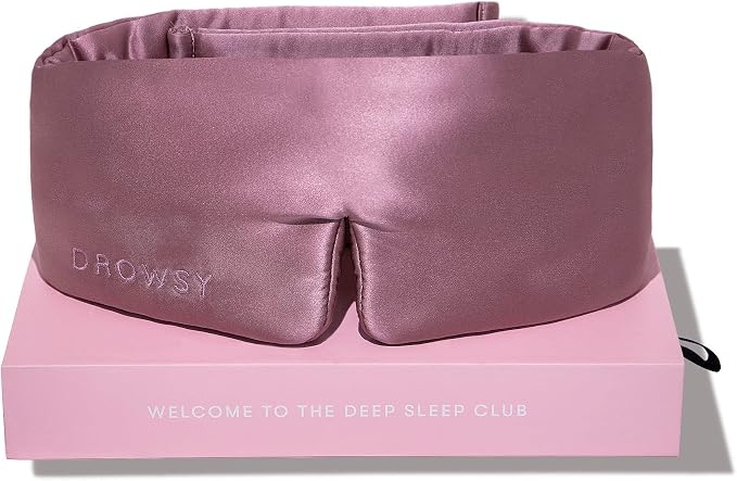 DROWSY Silk Sleep Mask. Face-Hugging, Padded Silk Cocoon by Drowsy