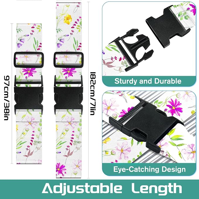 Slohif Luggage Straps for Suitcases Travel Belt Accessories Luggage Connector - Image 2