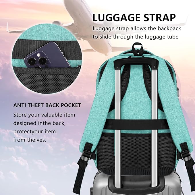 Backpck for Women Men, School backpacks for Girls Teen Boys, 15.6 inch Laptop - Image 6