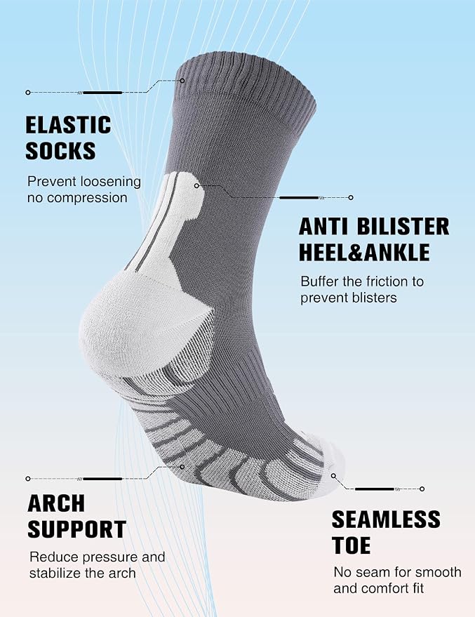 Compression Crew Running Socks: Athletic Socks - Image 5