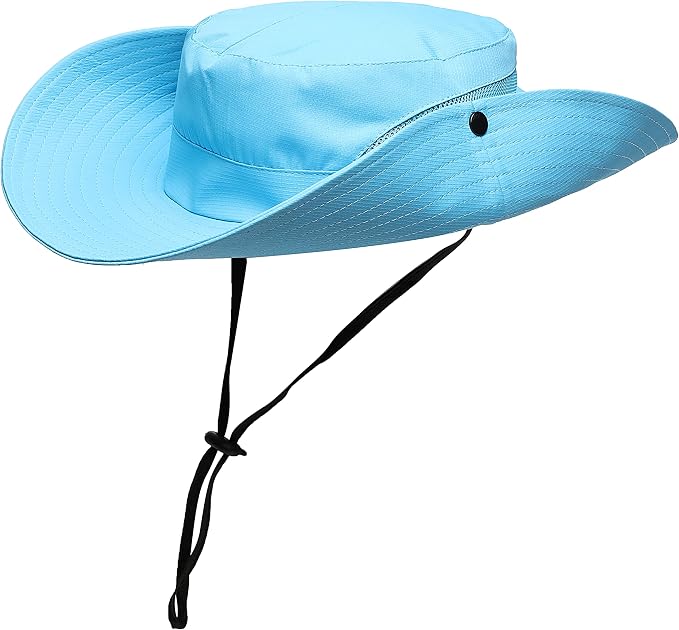 Womens Summer Sun Hat Beach Hat Wide Brim Outdoor UV Protection Hat Foldable - Image 5