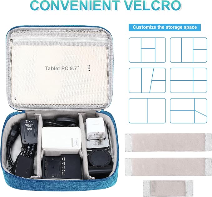 CILLA Electronics Organizer Travel, Travel Cord Organizer Case, Compact - Image 3