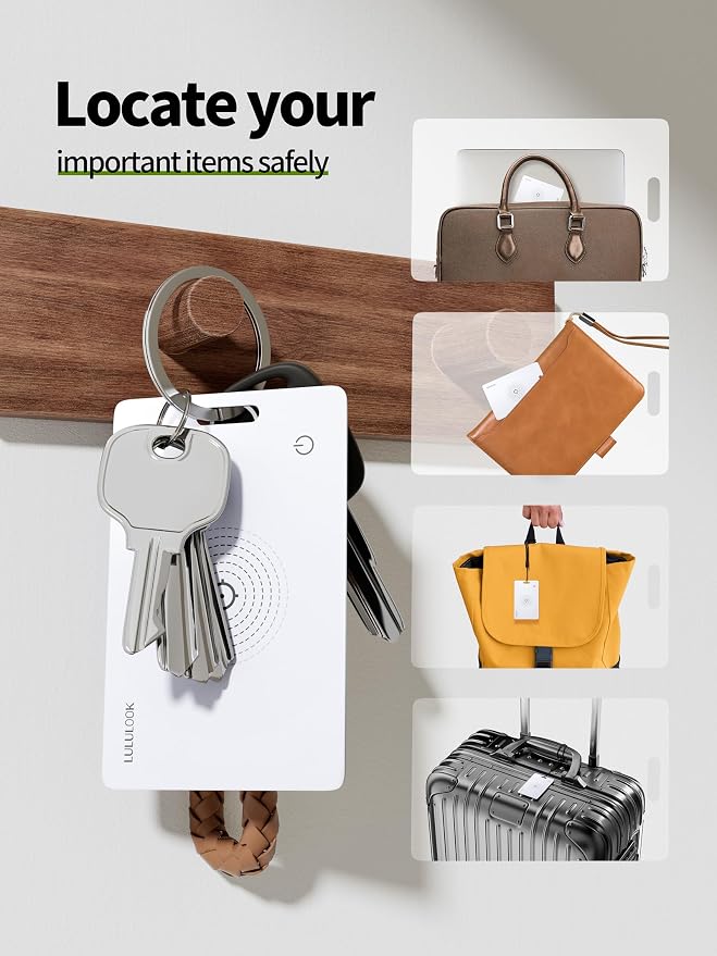 LULULOOK Wallet Tracker Card, Ultra Slim Airtag Wallet Works - Image 7
