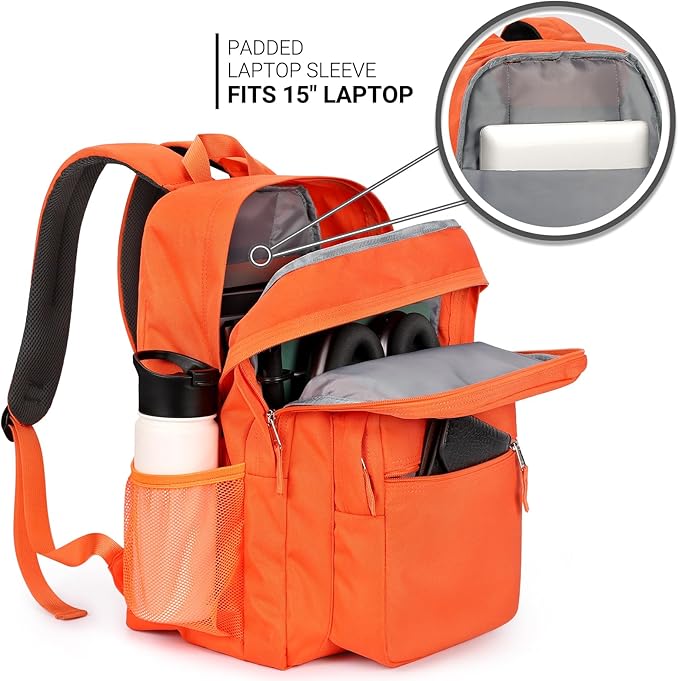 ZORFIN 26L Backpack for College, and Travel: Water Resistant Bookbag - Image 4