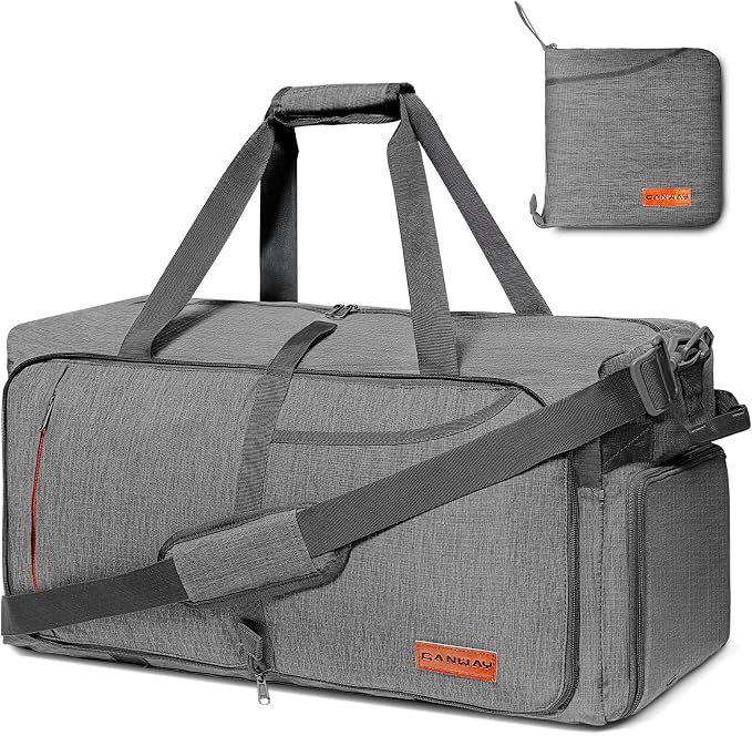 Canway 85L Travel Duffel Bag, Foldable Weekender Bag by CANWAY