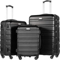 Coolife Luggage 3 Piece Set Suitcase Spinner Hardshell Lightweight TSA Lock) by COOLIFE