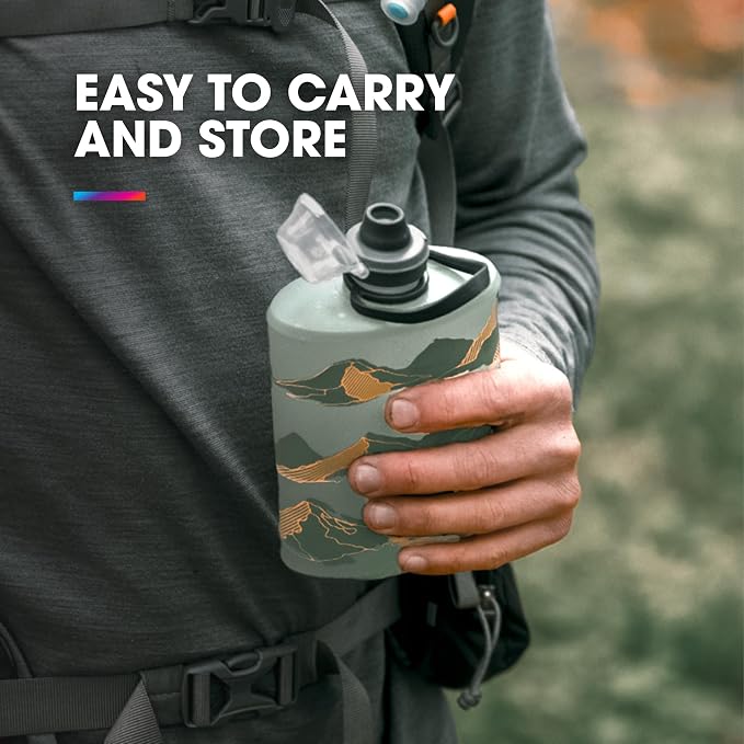 HydraPak Stow - Collapsible Backpacking Water Bottle - BPA Free, Ultra Light - Image 3