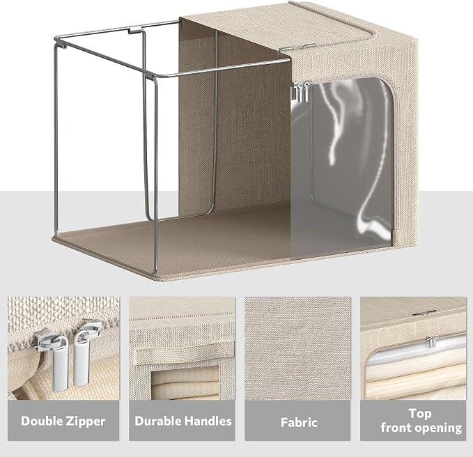 4 Pack Clothes Storage Bins - Image 5