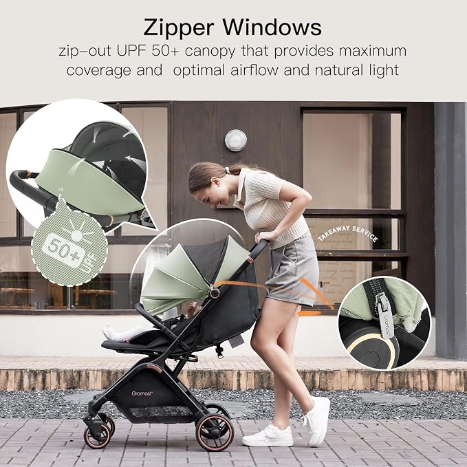 Gravity Folding Baby Stroller - Image 9