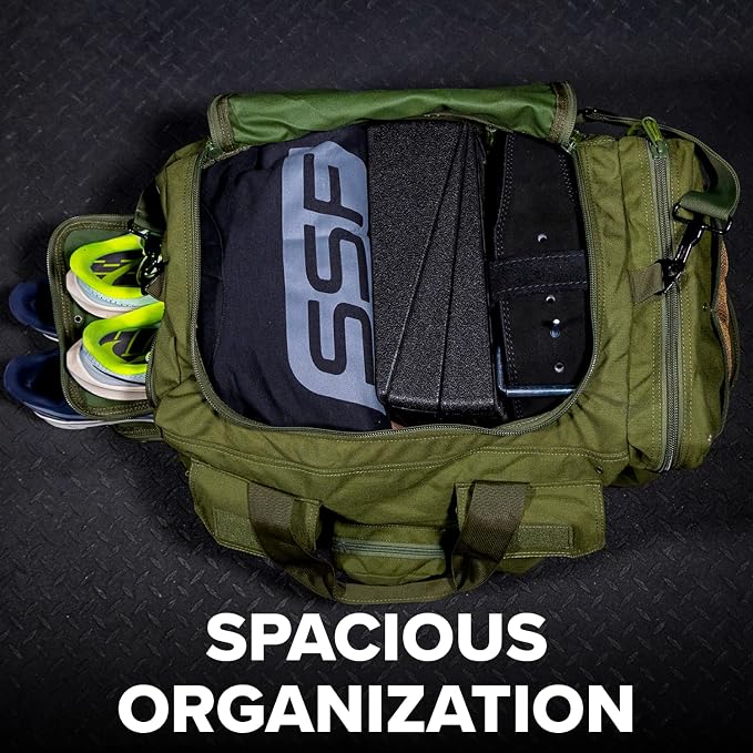 Serious Steel Fitness Heavy Duty 1000D Nylon Duffel Gym Bag - Image 3