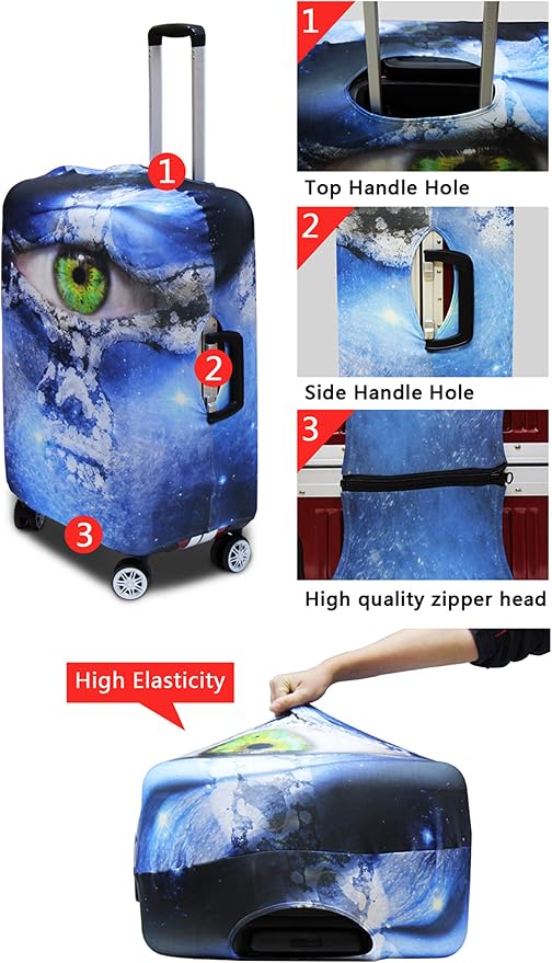 Sea Turtles Luggage Cover Anti-scratch Dustproof Suitvase Protector Fits 18-21 - Image 5