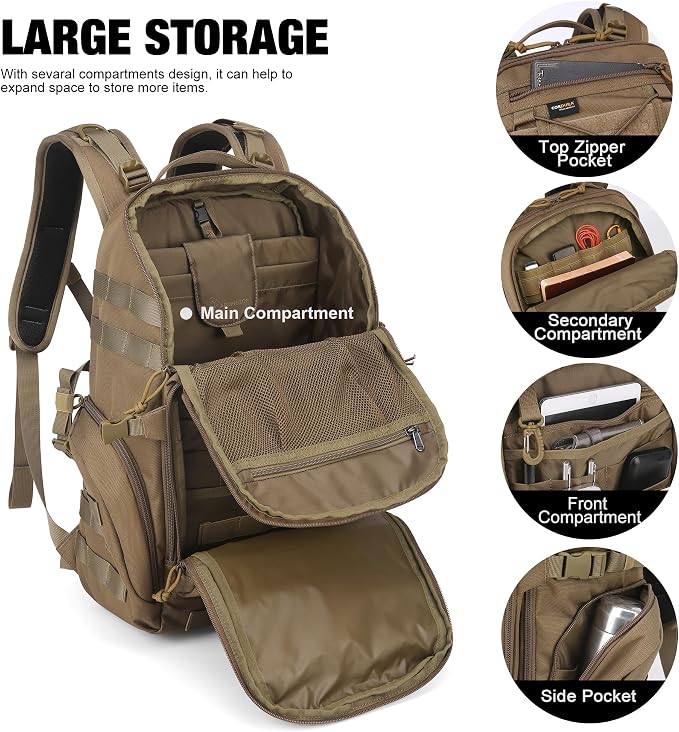 Mardingtop 30L Molle Military Backpack, Tactical Backpack - Image 5