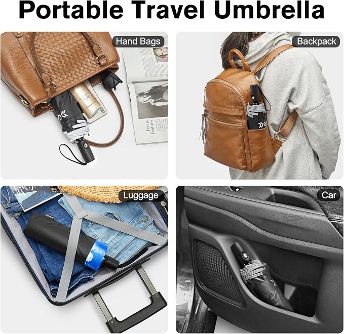 G4Free 42 Inch Eco Windproof Folding Umbrella - Image 5