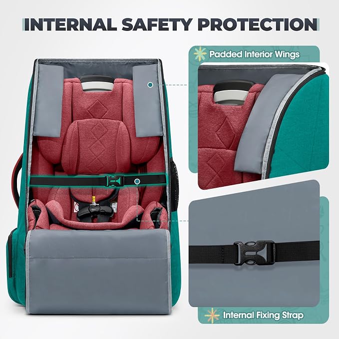 RAINSMORE Padded Car Seat Travel Bag - Image 3