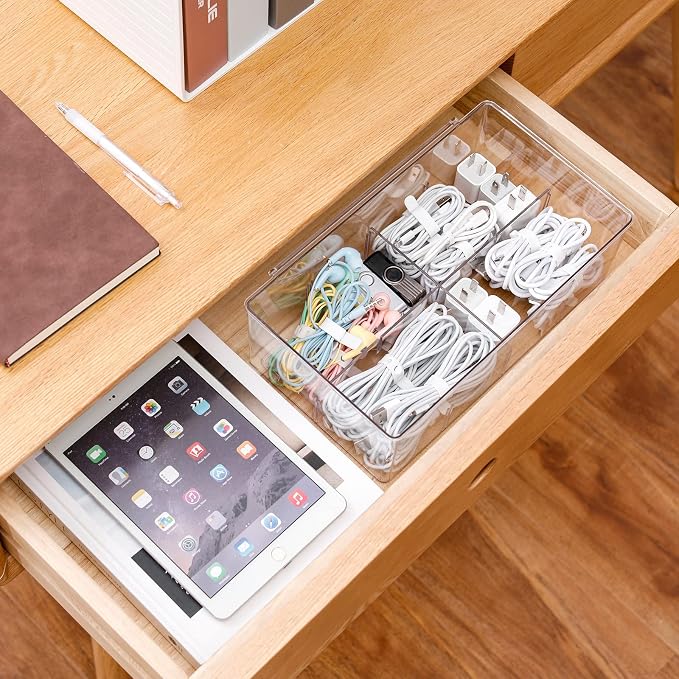 Yesesion Clear Plastic Storage Bins - Image 5