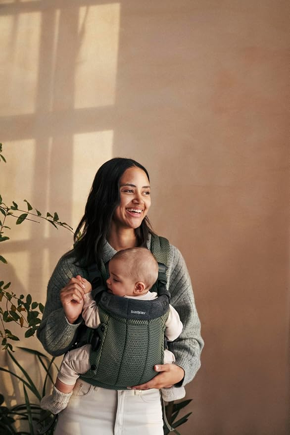 BabyBjörn Baby Carrier Harmony, Dark Green, 3D Mesh | 3-in-1 Ergonomic Baby - Image 12