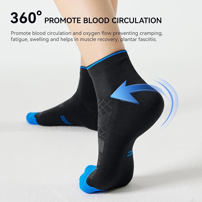 CS CELERSPORT 2/5 Pairs Ankle Compression Socks - Image 5