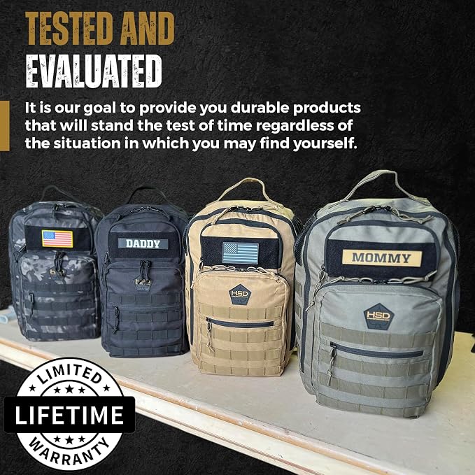 HighSpeedDaddy - Baby Diaper Backpack, Military-Grade, Waterproof, Compact Baby - Image 7