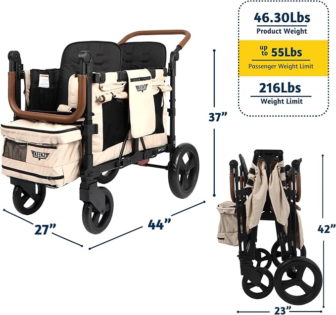 Keenz VYOO Stroller Wagon with Canopy - Image 3