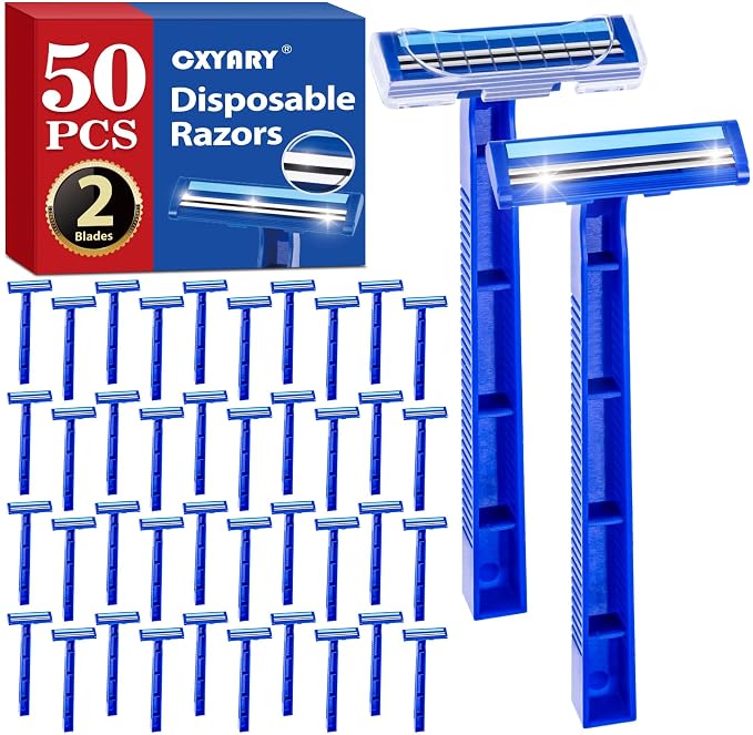CXYARY 50 Pcs Disposable Razors by CXYARY