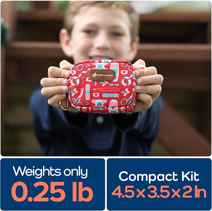 KeepGoing Small Travel First Aid Kit Kids – 60 Pc. Mini First Aid Kit - Image 4