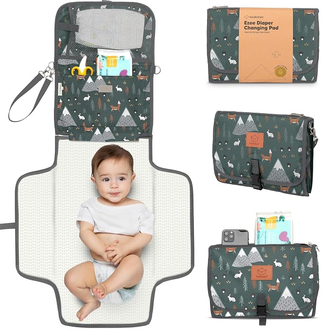 KeaBabies Portable Diaper Changing Pad by KeaBabies
