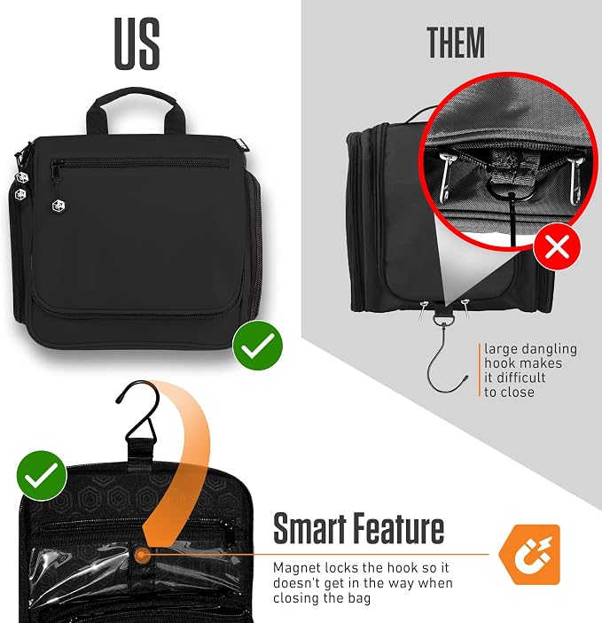VENTURE 4TH Hanging Travel Toiletry Bag - Image 6