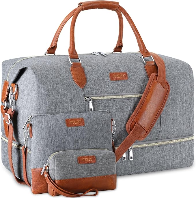 Weekender Bag for Women, Travel Duffel Bag Carry On Overnight Bag by ITIEZY