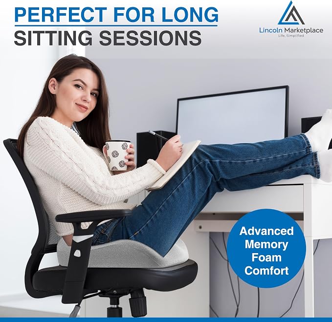 Extra-Dense Memory Foam Seat Cushion – Ergonomic Design - Image 9