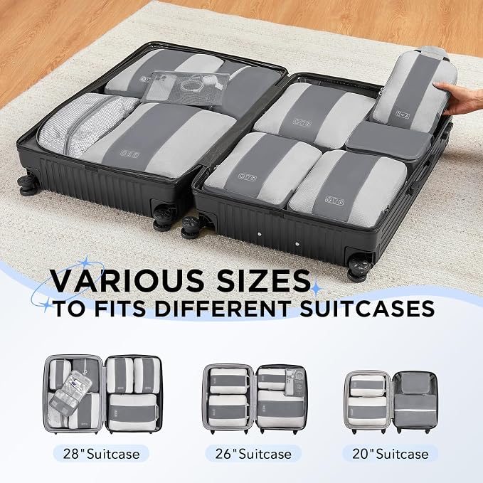 10 Set Compression Packing Cubes - Image 7